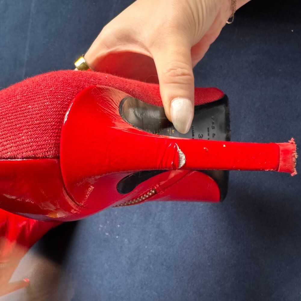 Rag & Bone Beha Pointy Toe Red Boot Size 38/8 - image 6